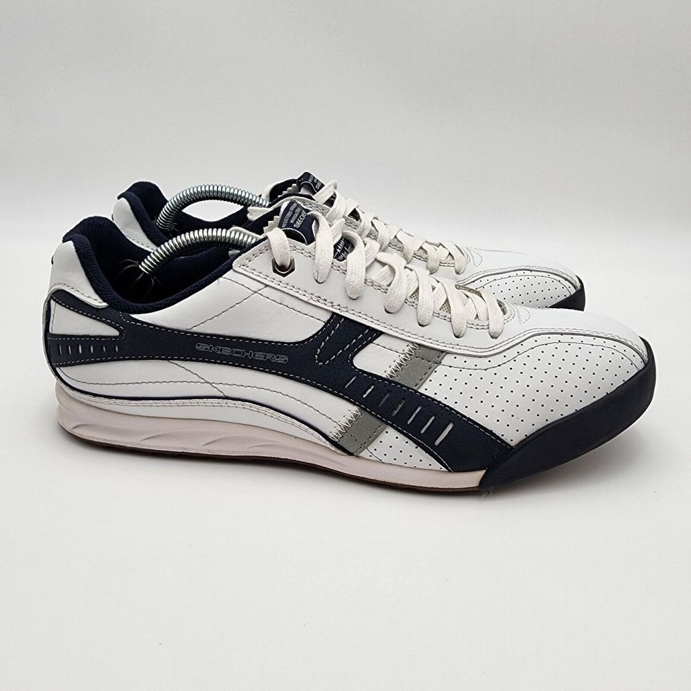 Skechers Mens 1992 Five Star Champions Sneaker Shoes White Lace Up Leather 7.5